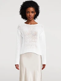 Coated Cotton Sweater