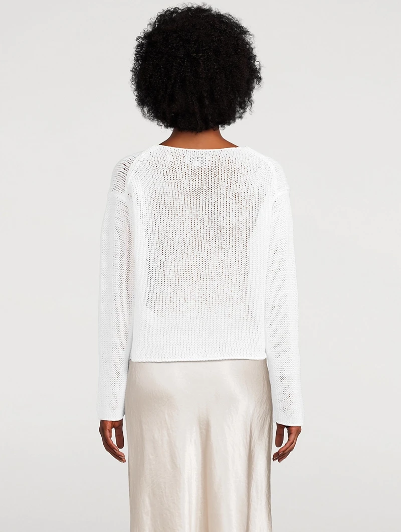 Coated Cotton Sweater