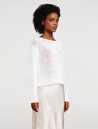 Coated Cotton Sweater