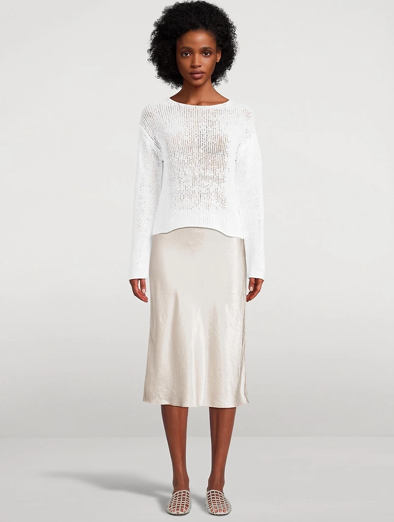 Coated Cotton Sweater