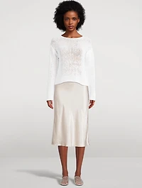 Coated Cotton Sweater