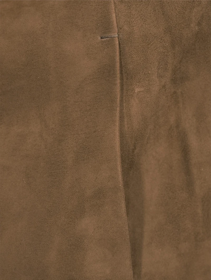 Suede Midi Skirt