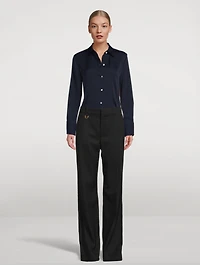 Stretch-Silk Shirt