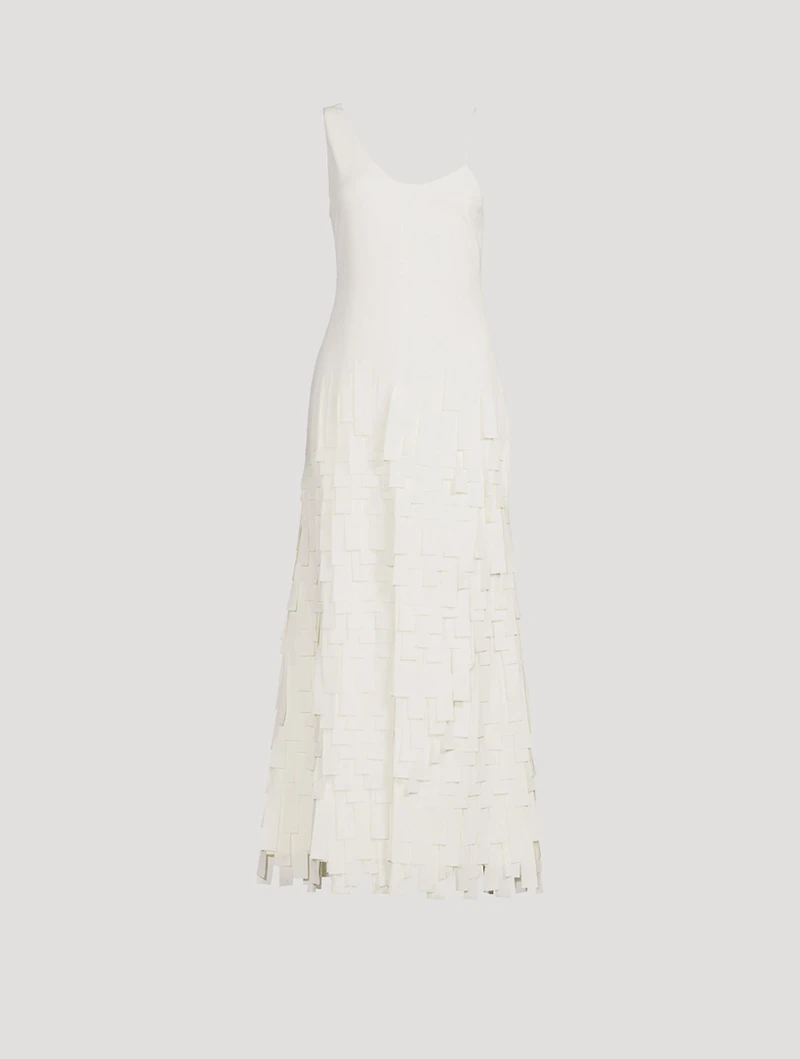 Multi Rectangle Crêpe Maxi Dress