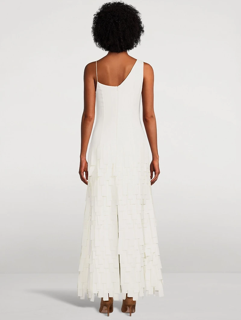 Multi Rectangle Crêpe Maxi Dress