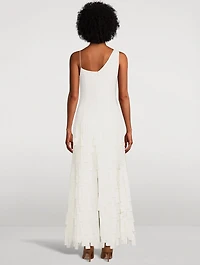 Multi Rectangle Crêpe Maxi Dress