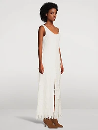 Multi Rectangle Crêpe Maxi Dress