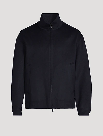 Double-Face Wool And Cashmere Zip Jacket