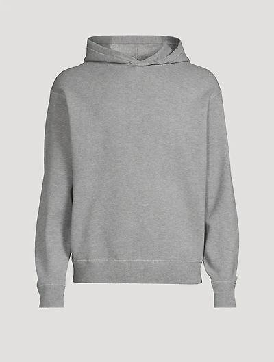 Relaxed Stretch-Knit Hoodie