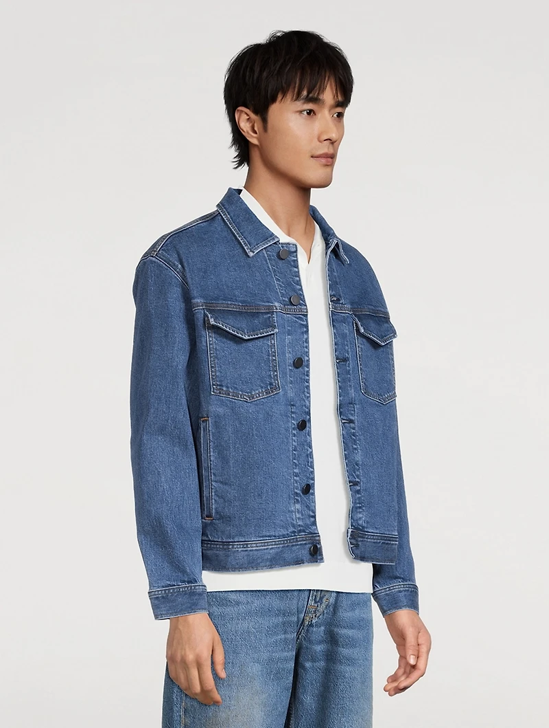 City Stretch Denim Trucker Jacket