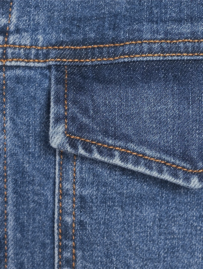 City Stretch Denim Trucker Jacket