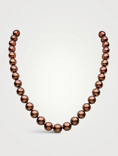 18K Gold Treated Tahitian Pearl Necklace