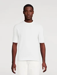 Knit Cotton T-Shirt