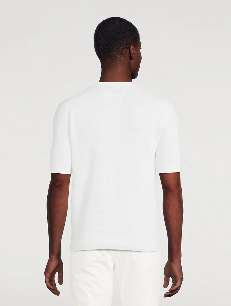 Knit Cotton T-Shirt