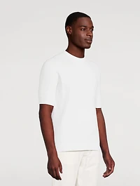 Knit Cotton T-Shirt
