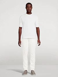 Knit Cotton T-Shirt