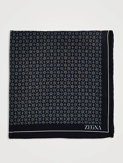 Geometric Silk Pocket Square