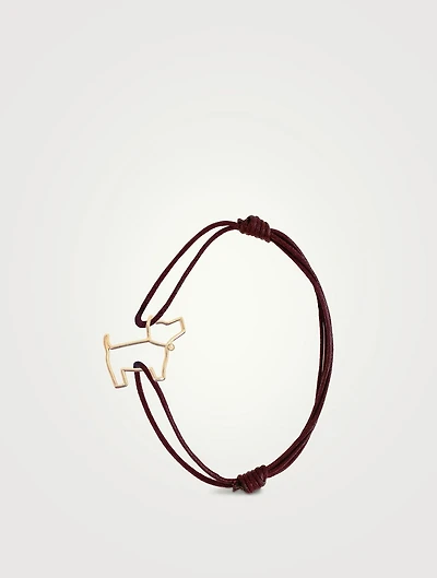 Pura 9K Gold Perrito Puro Cord Bracelet