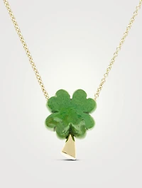 Amanita 9K Gold Clover Necklace