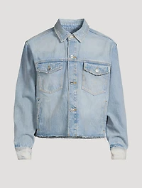 Basalt Cropped Denim Shirt