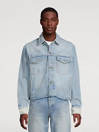 Basalt Cropped Denim Shirt