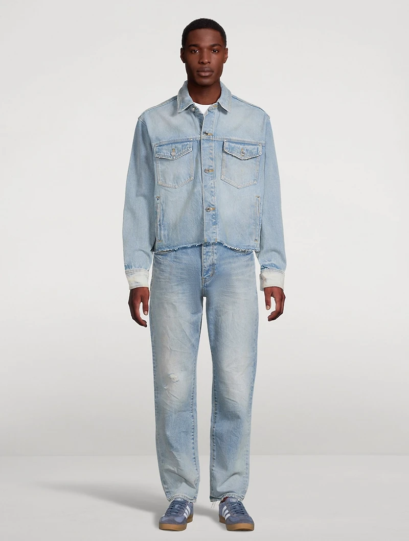 Basalt Cropped Denim Shirt