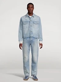 Basalt Cropped Denim Shirt