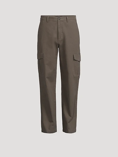 Cotton And Linen Relaxed Cargo Pants
