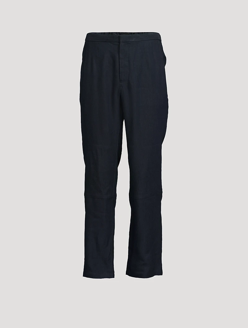 Louie Compact Twill Relaxed Pants