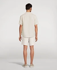 Mesa Stripe Hemp Short-Sleeve Shirt