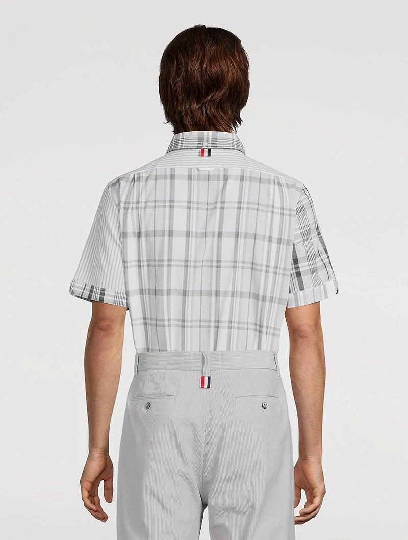 Funmix Madras Cotton Short-Sleeve Shirt