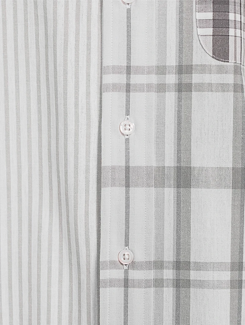 Funmix Madras Cotton Short-Sleeve Shirt