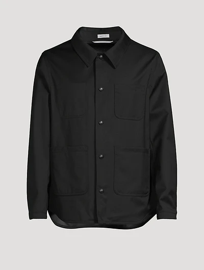 Wool Twill Utility Jacket
