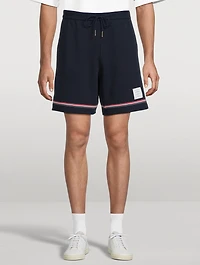 Tricolour-Trim Shorts