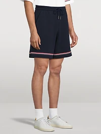 Tricolour-Trim Shorts