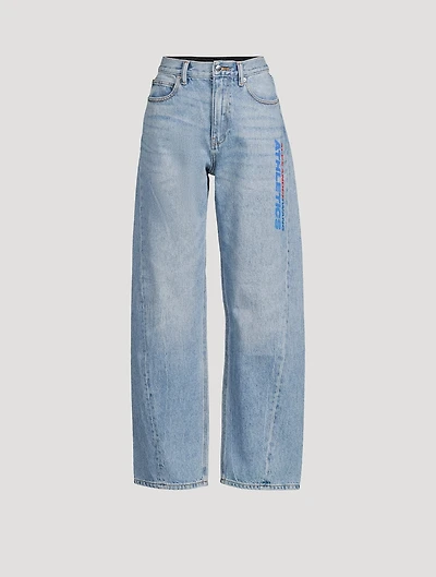 Logo Balloon-Leg Jeans