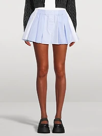 Pleated Patchwork Boxer Shorts