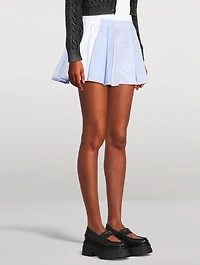 Pleated Patchwork Boxer Shorts