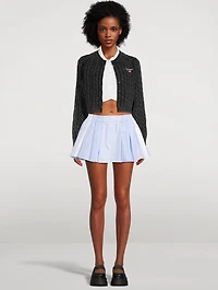 Pleated Patchwork Boxer Shorts