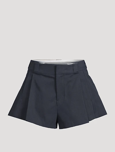 Box-Pleat Shorts