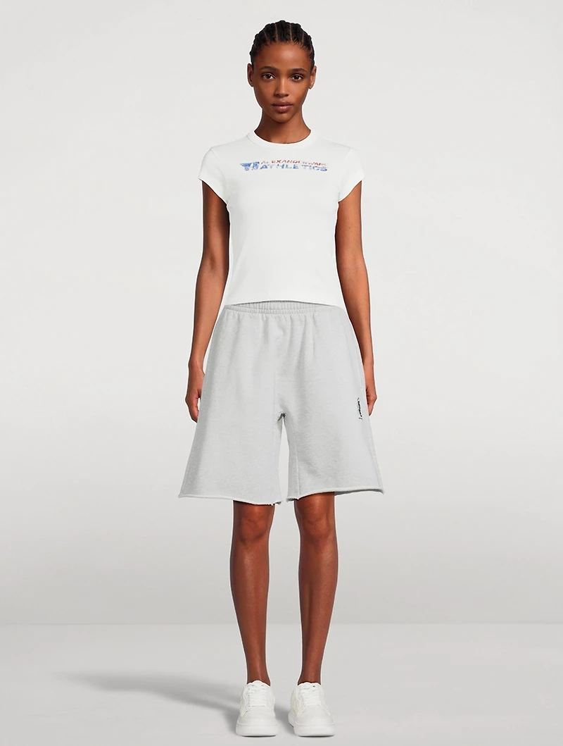 Oversized Jersey Sweat Shorts