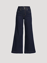 The Seamed Wide-Leg Jeans
