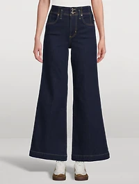 The Seamed Wide-Leg Jeans