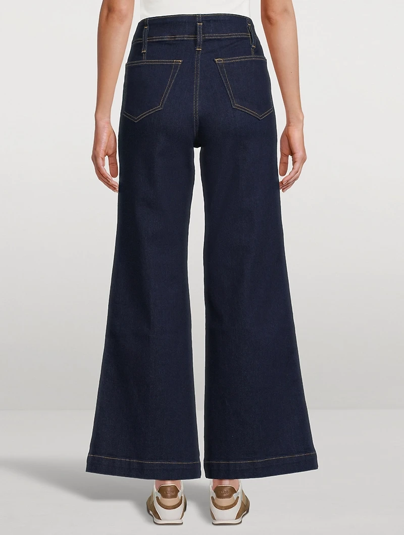The Seamed Wide-Leg Jeans