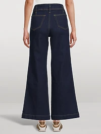 The Seamed Wide-Leg Jeans