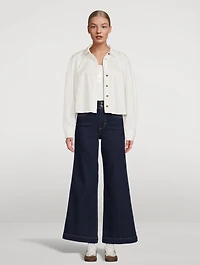 The Seamed Wide-Leg Jeans