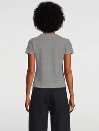 The Linen Baby Tee Stripe Print