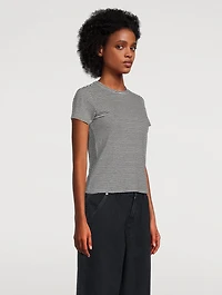 The Linen Baby Tee Stripe Print