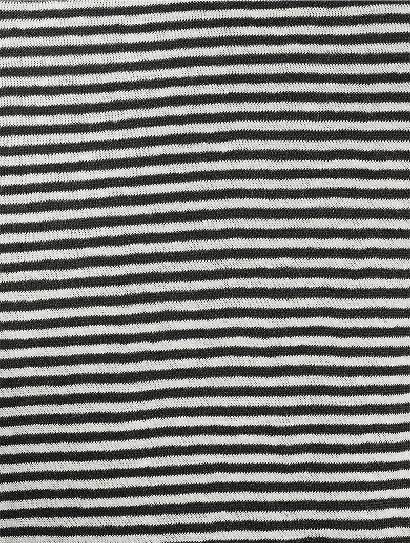 The Linen Baby Tee Stripe Print