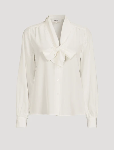 The Silk Tie-Neck Blouse